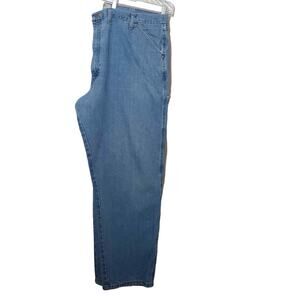 Wrangler mens carpenter jeans size 44x32 blue denim grunge